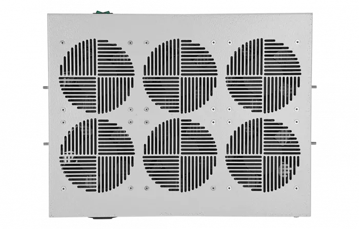 Вентиляторный модуль , 6 вентиляторов с термодатчиком 35С ВМ-2-19"Ш  шнур ССД