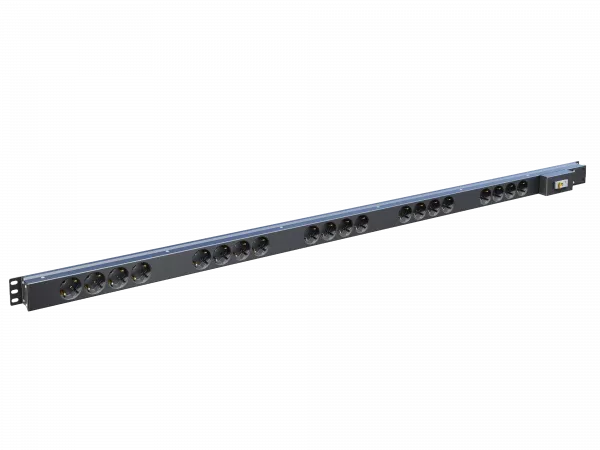 Вертикальный блок розеток,БР-20SСH-16A-К     16А, 20 розеток Schuko, 33-48U, колодка