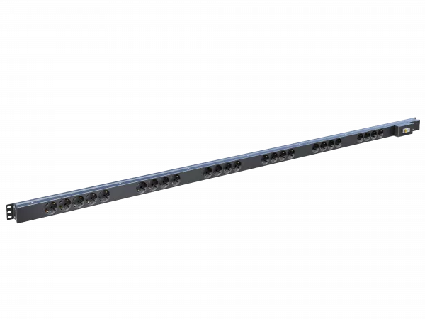 Вертикальный блок розеток,БР-25SСH-16A-К 16А, 25 розеток Schuko, 42-48U, колодка
