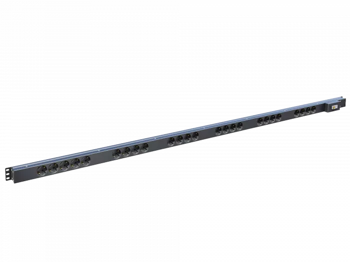 Вертикальный блок розеток,БР-25SСH-16A-К 16А, 25 розеток Schuko, 42-48U, колодка