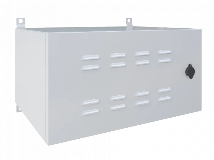 Шкаф климатический  навесной с комплектацией 19",6U(600x350), ШКТ-НВ-6U-600-350-КОМ-1