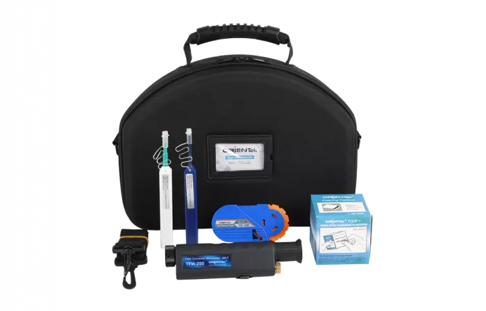 Набор для очистки и контроля адаптеров и коннекторов ВОЛС с микроскопом TIC-05E