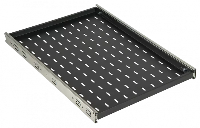 Полка перфорированная выдвижная ПВ-45(450х420) чёрная ССД