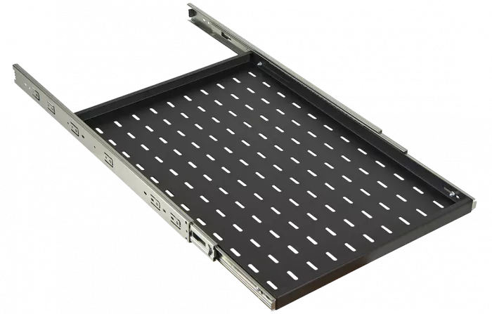 Полка перфорированная выдвижная ПВ-45(450х420) чёрная ССД