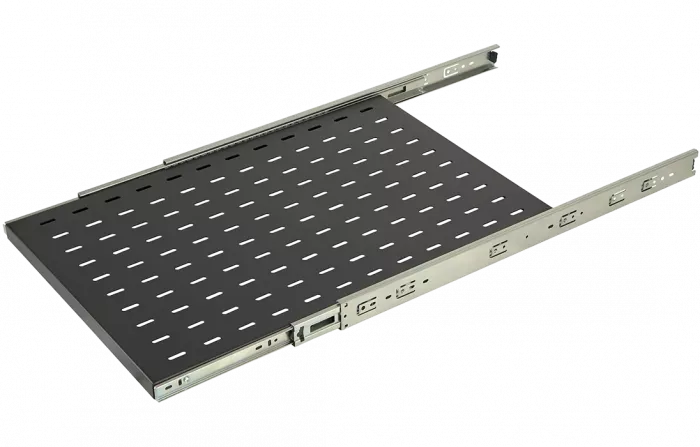 Полка перфорированная выдвижная ПВ-45(450х420) чёрная ССД