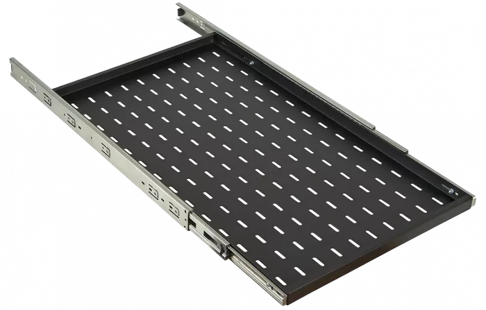 Полка перфорированная выдвижная ПВ-75(750х420) чёрная ССД