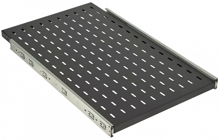Полка перфорированная выдвижная ПВ-75(750х420) чёрная ССД