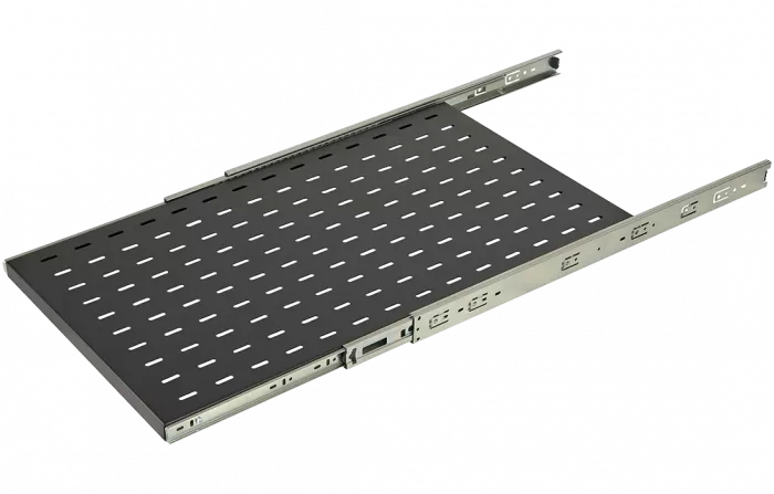 Полка перфорированная выдвижная ПВ-75(750х420) чёрная ССД