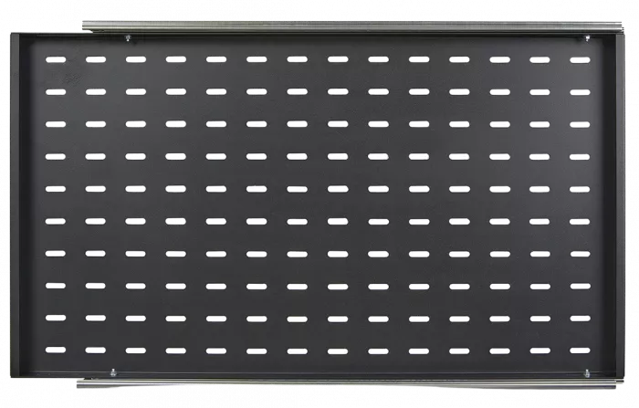 Полка перфорированная выдвижная ПВ-75(750х420) чёрная ССД