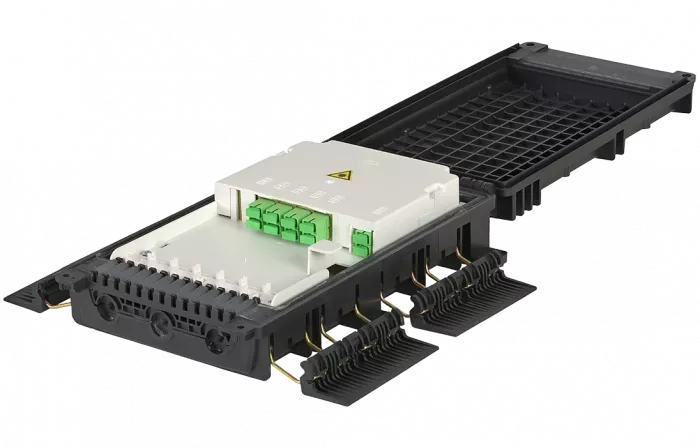 Муфта-кросс МКО-П2/С09-1PLC8-SC/APC-12SC-10SC/APC-1SC/APC ССД