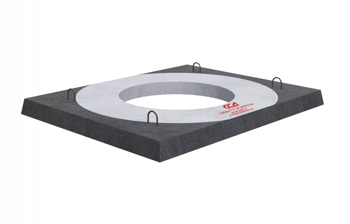 Колодец ККСр-1М-10(80) ГЕК (B25) в 2х слойной гидроизоляции