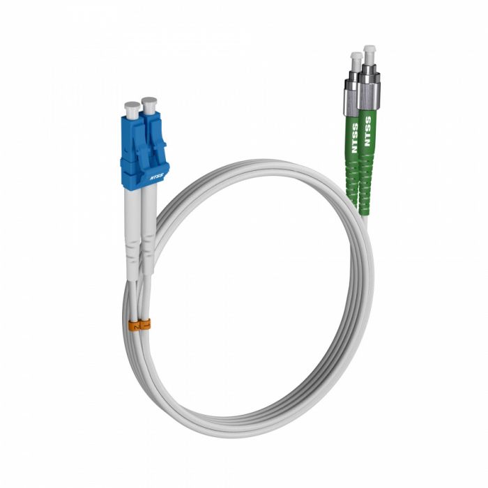 Шнур оптический NTSS dpc LC/UPC-FC/APC 9/125 G.657A1 3.0мм 7м LSZH (патч-корд)