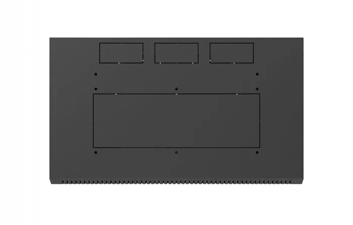 Шкаф телекоммуникационный настенный разборный черный 19”,6U(600x350), ШТ-НСр-6U-600-350-С-Ч дверь стекло ССД