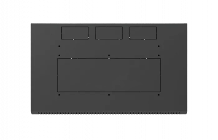 Шкаф телекоммуникационный настенный разборный черный 19”,6U(600x450), ШТ-НСр-6U-600-450-М-Ч дверь металл ССД
