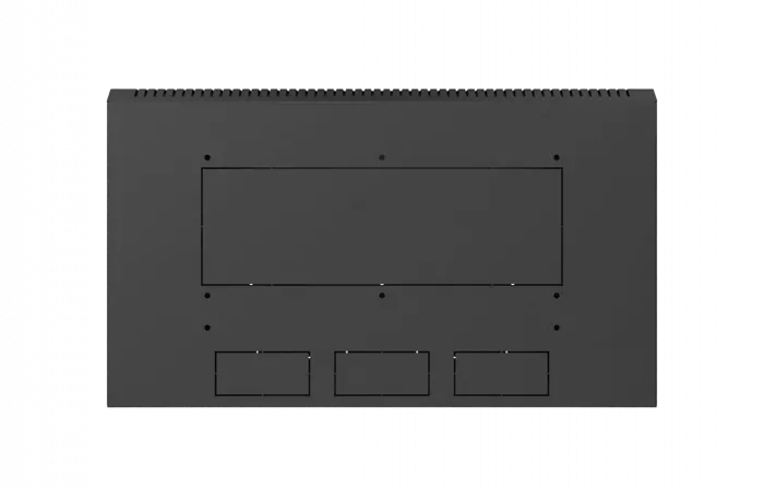 Шкаф телекоммуникационный настенный разборный черный 19”,6U(600x350), ШТ-НСр-6U-600-350-С-Ч дверь стекло ССД