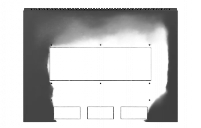 Шкаф телекоммуникационный настенный разборный черный 19”,9U(600x650), ШТ-НСр-9U-600-650-С-Ч дверь стекло ССД