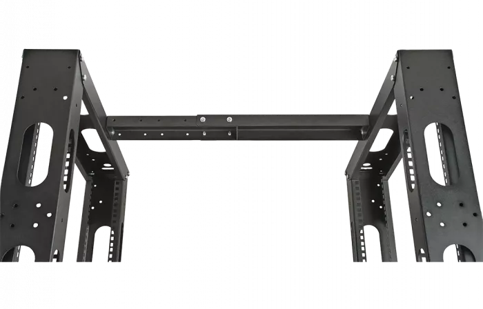 Стойка телекоммуникационная двухрамная СТ-33U-2М-К-Ч черная (комплектная) ССД