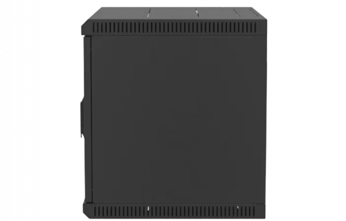 Шкаф телекоммуникационный настенный разборный черный 19”,9U(600x650), ШТ-НСр-9U-600-650-С-Ч дверь стекло ССД