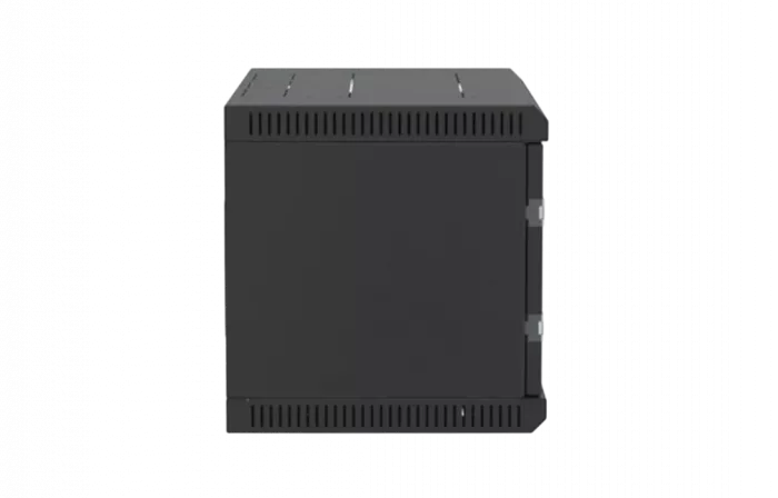 Шкаф телекоммуникационный настенный разборный черный 19”,6U(600x350), ШТ-НСр-6U-600-350-С-Ч дверь стекло ССД