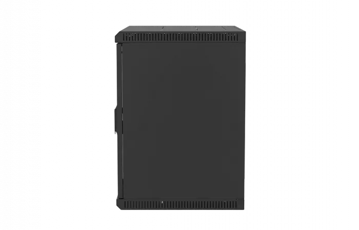 Шкаф телекоммуникационный настенный разборный черный 19”,12U(600x550), ШТ-НСр-12U-600-550-М-Ч дверь металл ССД