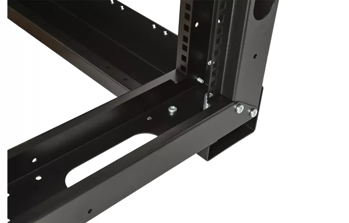 Стойка телекоммуникационная двухрамная СТ-33U-2М-К-Ч черная (комплектная) ССД