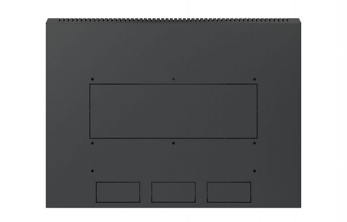 Шкаф телекоммуникационный настенный разборный черный 19”,18U(600x650), ШТ-НСр-18U-600-650-С-Ч дверь стекло ССД