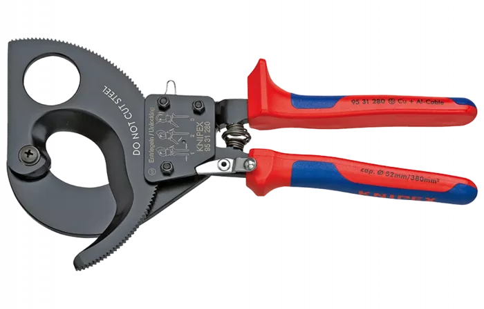 KN-9531280	Кабелерез с трещоткой, Ø 52 мм (380 мм², MCM 750), Al секторный кабель до 4 х 150 мм², длина 250 мм