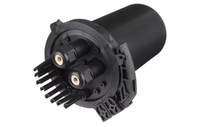 Муфта-кросс МКО-С7/СМ4-1PLC4-SC/APC-10SC-10SC/APC-1SC/APC  ССД