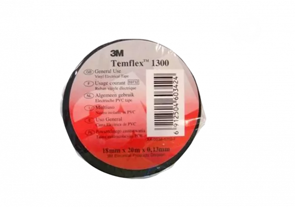 7100081325 Temflex 1300, серая, универсальная изоляционная лента, 15мм х 10м х 0,13мм