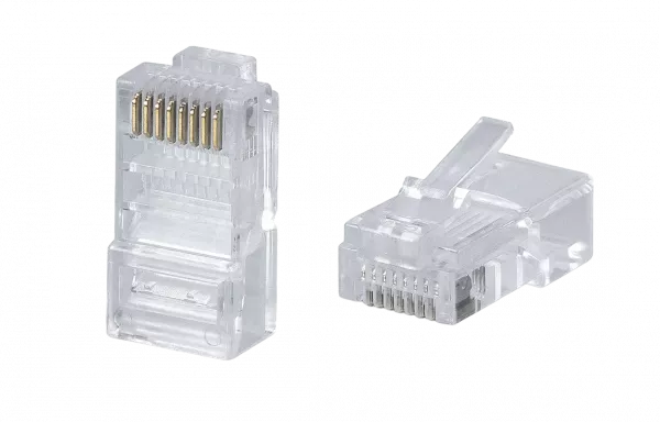 WRline WR-8P8C-C5E Коннектор RJ-45 под витую пару, категория 5e, неэкранированный, универсальный (100 шт в упак.)