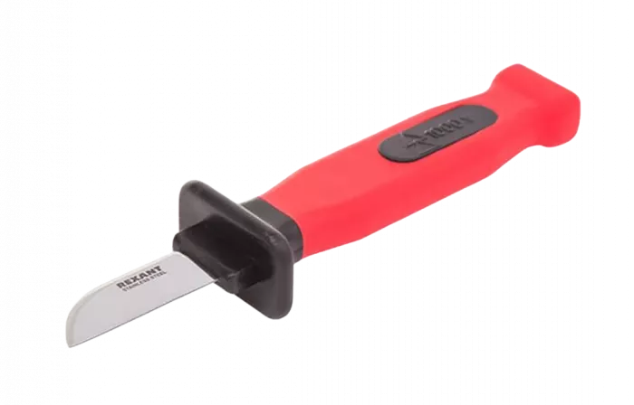 12-4933 Нож монтажника, нержавеющая сталь, лезвие 50 мм REXANT