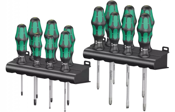 WE-105630	Kraftform Big Pack 300 набор отвёрток с двумя подставками, 14 пр., PH 1/2/3, PZ 1/2/3, TX 10/15/20/25/30, SL 3.5/4/6.5