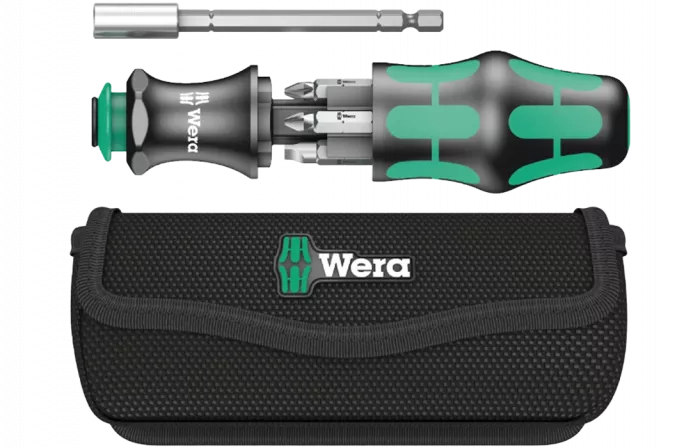 WE-134491	Kraftform Kompakt 28 с сумкой, набор бит с отвёрткой-битодержателем, 6 пр.
