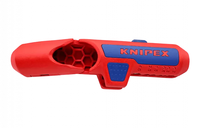 KN-169502SB	ErgoStrip® Cтриппер универсальный для круглых проводов, 0.2-4 мм², d8-13 мм, длина 135 мм, для левшей, SB