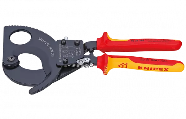 KN-9536280	Кабелерез с трещоткой VDE, Ø 52 мм (380 мм², MCM 750), Al секторный кабель до 4 х 150 мм², длина 250 мм