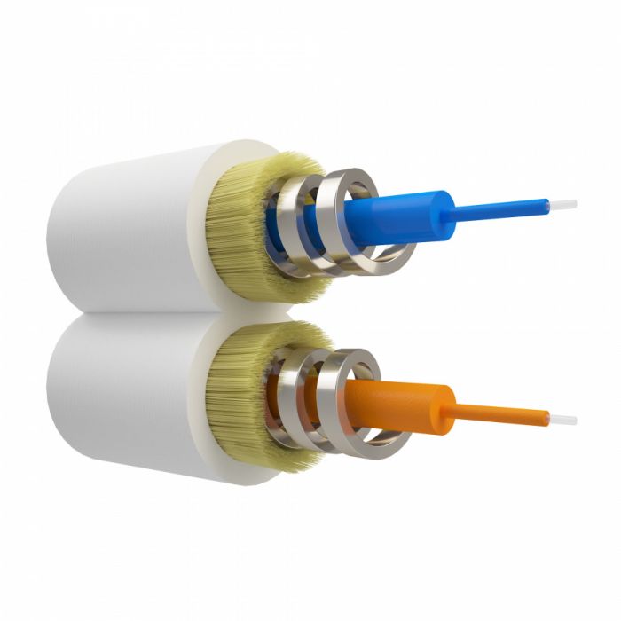 Армированный шнур оптический NTSS dpc SC/UPC-SC/UPC 9/125 3.0мм 10м LSZH (патч-корд)