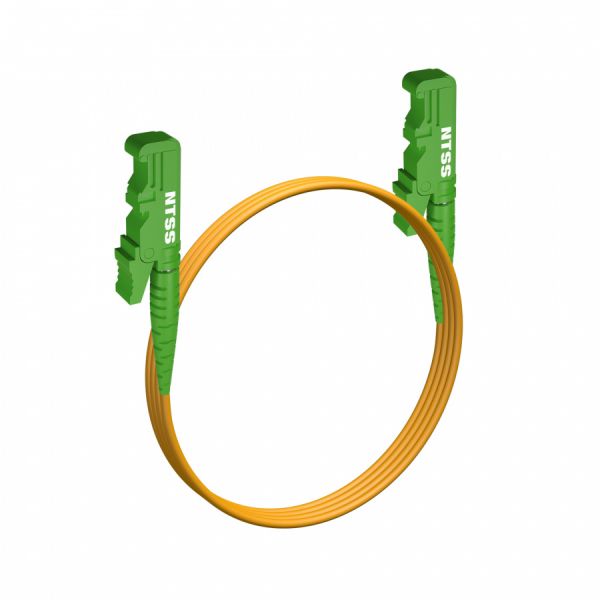 Шнур оптический NTSS spc E2000/APC-E2000/APC 9/125 3.0мм 2м LSZH (патч-корд)