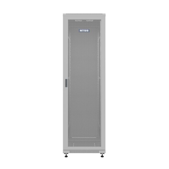 Шкаф напольный универсальный серверный NTSS R 22U 600х800мм, 4 профиля 19, двери перфорированная и сплошная металл, боковые стенки съемные, регулируемые опоры, разобранный, серый RAL 7035