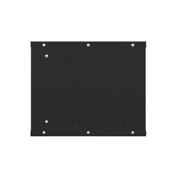 Шкаф настенный телекоммуникационный NTSS LIME 18U 550х450х900мм, 2 профиля 19, дверь стеклянная, боковые стенки несъемные, разобранный, черный RAL 9005