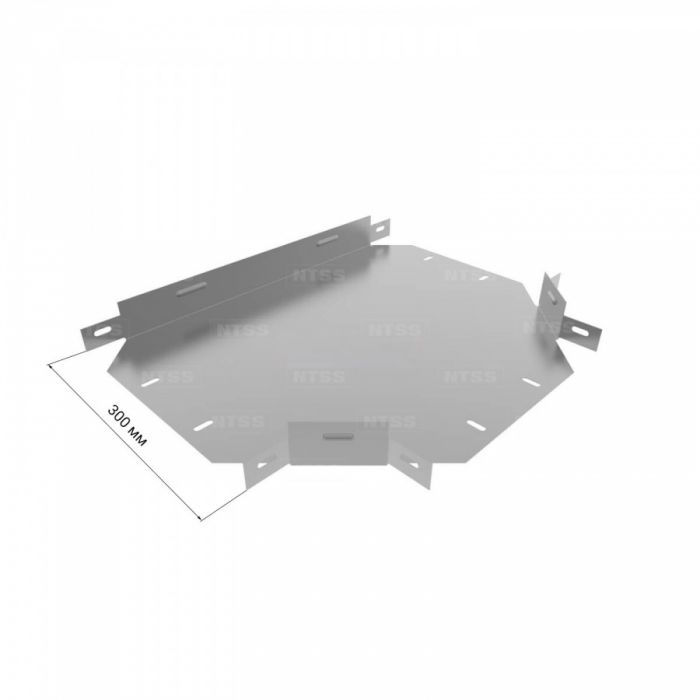 Т-образный угол NTSS 100х300, толщина 0,7 (с крышкой)