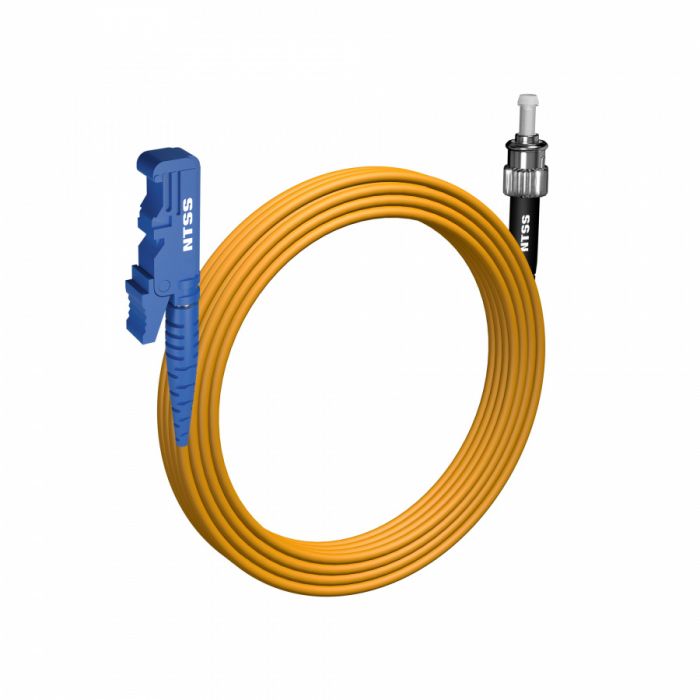 Шнур оптический NTSS spc E2000/UPC-ST/UPC 9/125 3.0мм 15м LSZH (патч-корд)