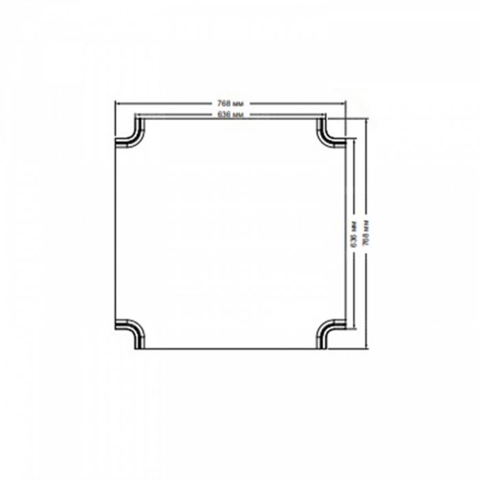Х-соединитель оптического лотка NTSS 600*100 мм, желтый