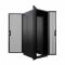 Шкаф напольный для ЦОД серверный NTSS ПРОЦОД PC 47U 800х1200мм, 4 профиля 19, двойные боковые стенки, панель потолка с вводами, без панели пола, двери перфорированная и перфорированная двухстворчатая, регулируемые опоры, ролики, черный RAL 9005