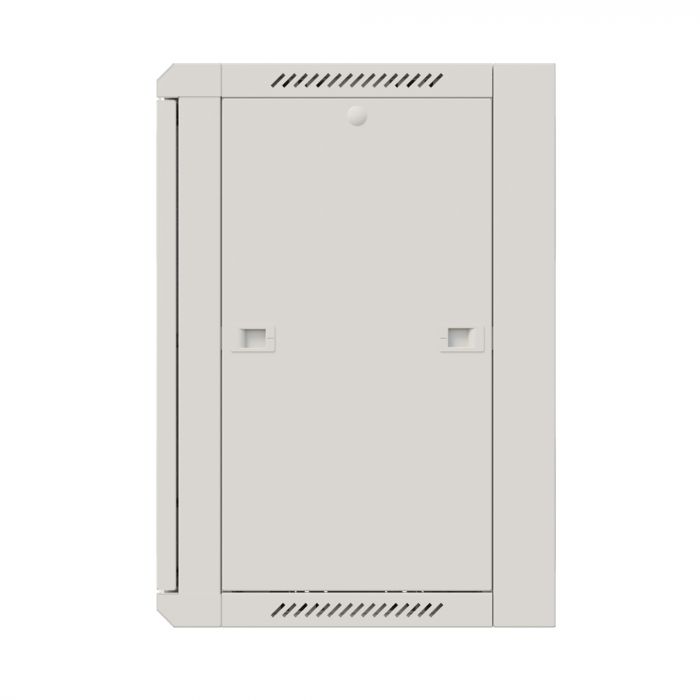 Шкаф настенный телекоммуникационный NTSS W 15U 600х450х770мм, 2 профиля 19, дверь стеклянная, боковые стенки съемные, задняя стенка, разобранный, серый RAL 7035