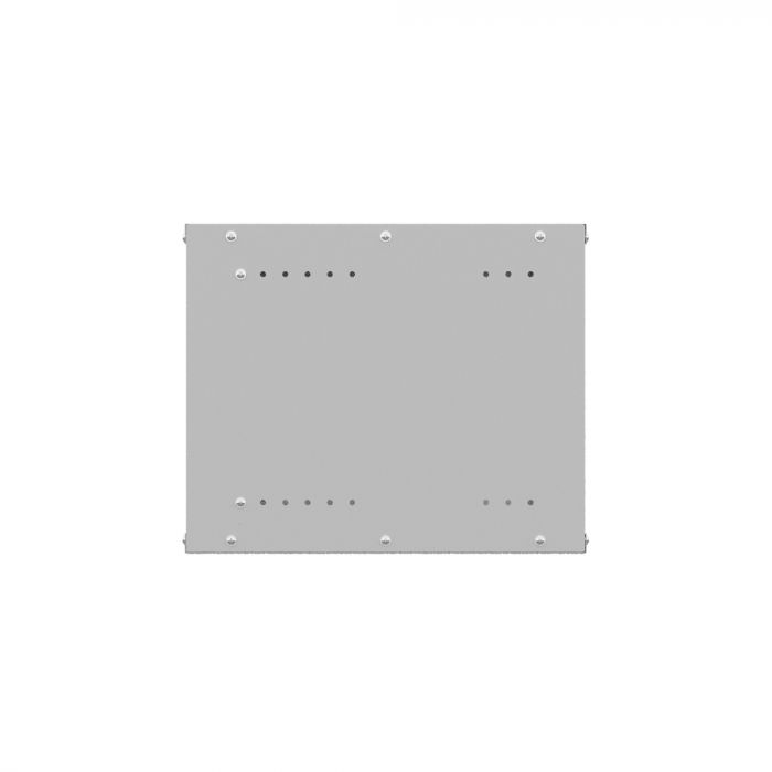 Шкаф настенный телекоммуникационный NTSS LIME 6U 550х350х370мм, 2 профиля 19, дверь сплошная металл, боковые стенки несъемные, разобранный, серый RAL 7035