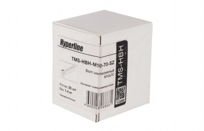 Hyperline TMS-HBH-М10-70-SZ Болт шестигранный М10x70