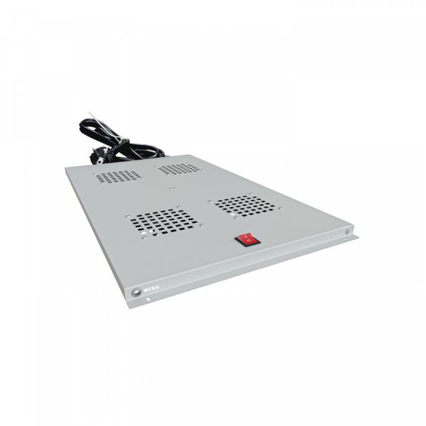 Модуль вентиляторный NTSS потолочный для шкафов серии R глубиной 1000мм на 4 элемента потолочный без термостата, серый RAL 7035