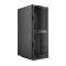 Шкаф напольный серверный NTSS CoDS 48U 800х1200мм, 2 секции по 23U, двойные боковые стенки, панель потолка и пола с щеточными вводами, двери перфорированная и перфорированная двухстворчатая, регулируемые опоры, ролики, черный RAL 9005