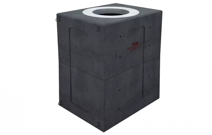 Колодец ККСр-2М-10(80) ГЕК-ССД (В20) в битумно-латексной гидроизоляции Колодец ККСр-2М-10(80) ГЕК-ССД (В20) в битумно-латексной гидроизоляции