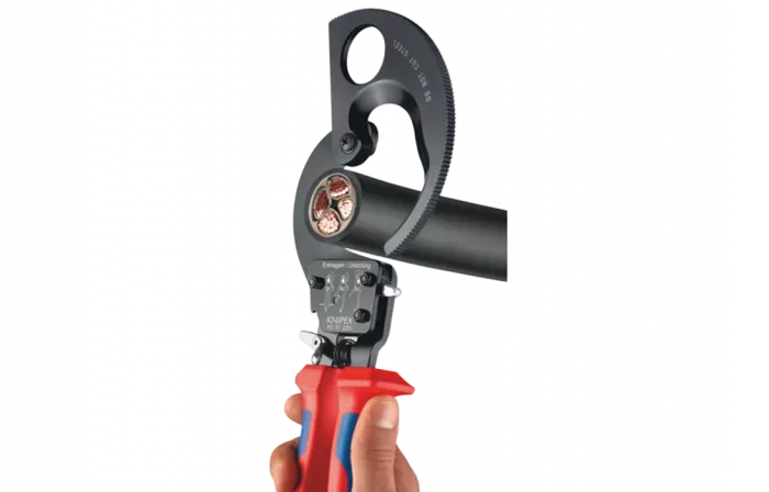 KN-9531250	Кабелерез с трещоткой, Ø 32 мм (240 мм², MCM 500), длина 250 мм